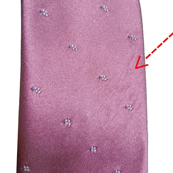 Yves Saint Laurent YSL Mens Silk Embroidered Tie - Picture 7 of 7